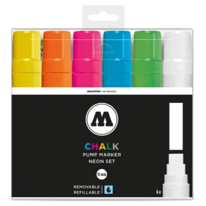 CHALK MARKER NEON-SET (15 MM)