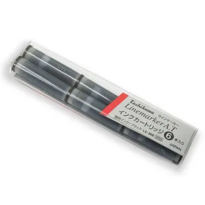 Linemarker Refill - Black - 6 Cartridges Tachikawa