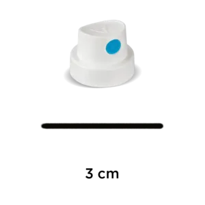 Valvula-Smooth Soft (blanco-azul) 3 cm