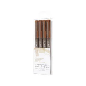Multiliner desechable 4 Set: Sepia