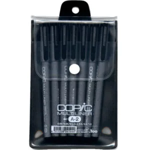 Copic Multiliner Black Set A2 y B2