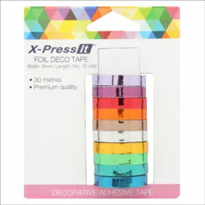 Deco Tape Foil (10 rollos)