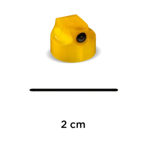 Valvula-German Skinny banana (amarillo-negro) 2 cm
