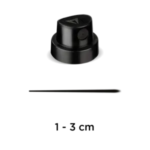 Valvula-Super Skinny (negro-negro) 1-3 cm