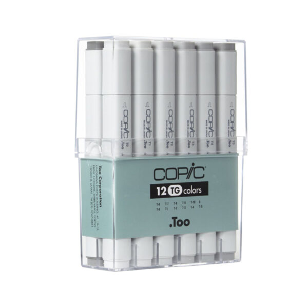 Marker 12 Color Set Tg - Toner Gray