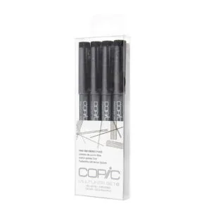 Multiliner desechable 4 Set: Black Fine