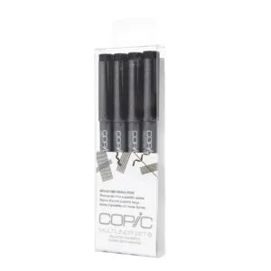 Multiliner desechable 4 Set: Black Broad
