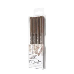 Multiliner desechable 4 Set: Brown