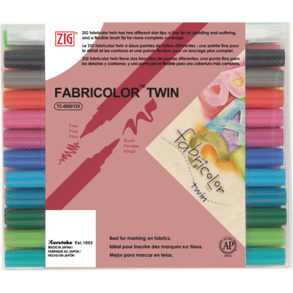 ZIG Fabricolor Twin 24 Set
