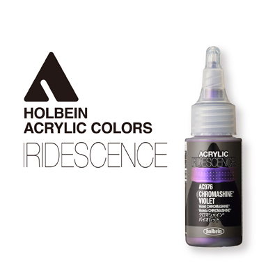 Holbein Acrylic Iridescence Colors - Chromashine Opaque Violet, 30ml