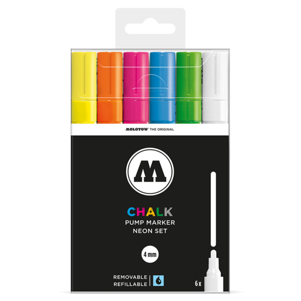 Chalk-4mm Neon Set - 6 Color