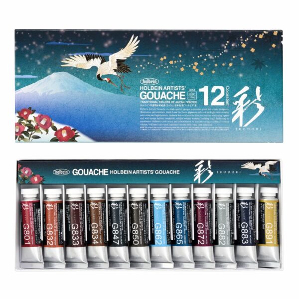 Gouache 12un. Irodori G754 Winter 15ml