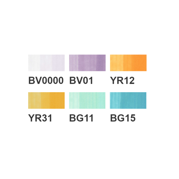 Sketch 6 set Pale Pastels - Imagen 2