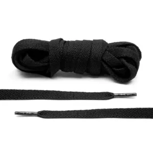 Cordones Planos Retro Basquet 8mm - Black