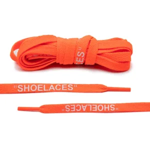 Cordones Planos SHOELACES Estampado - Neon Orange