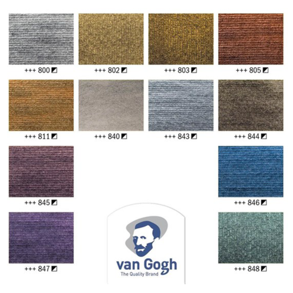 Acuarela pastilla Van Gogh P.B Metallic and Interference - Imagen 3