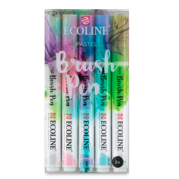 Set Ecoline-5 colores Pastel - Imagen 2