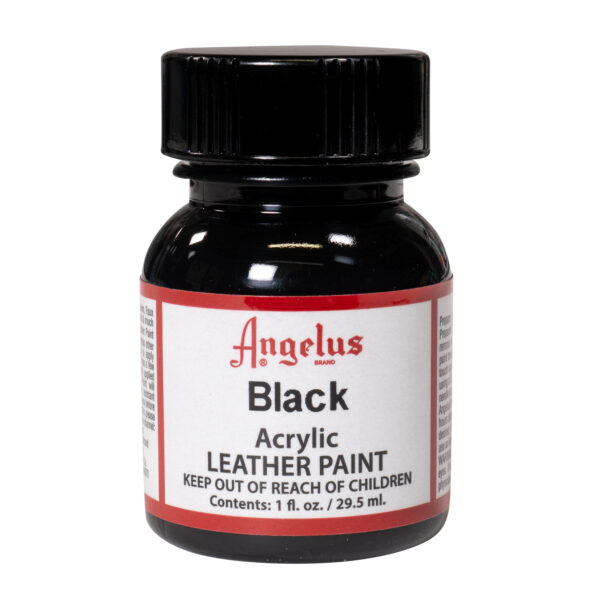 Pintura Cuero Angelus 1 oz Black