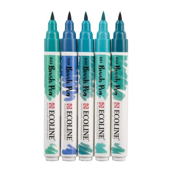 Set Ecoline-5 colores Green Blue