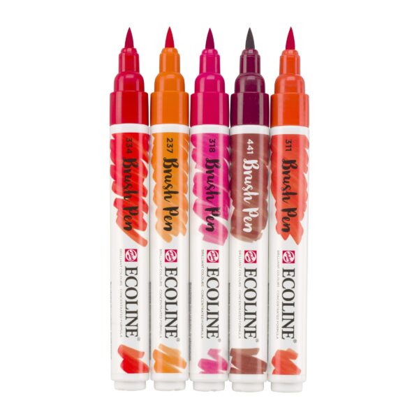 Set Ecoline-5 colores Red