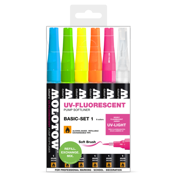 UV-Fluorescent-200471 Grafx Basic Set 1 (6 un.)