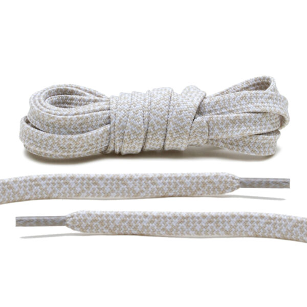 Cordones Planos Multi-color - Beige/White