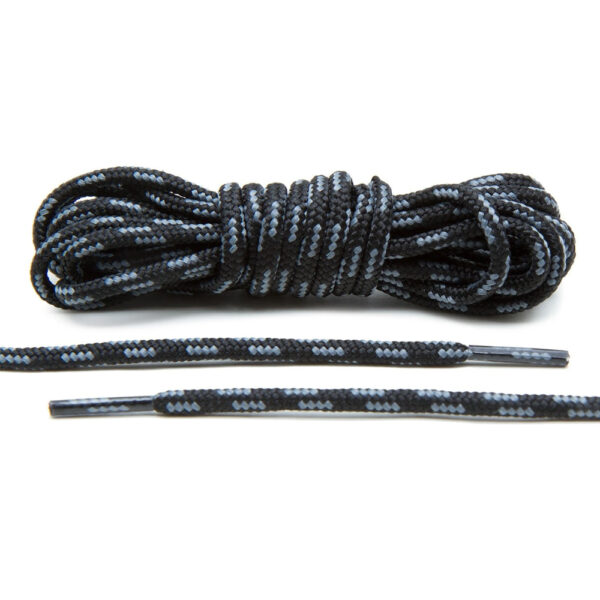 Cordones Redondos Bota - Black/Grey