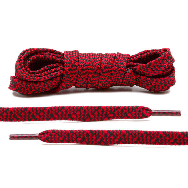 Cordones Planos Multi-color - Black/Red