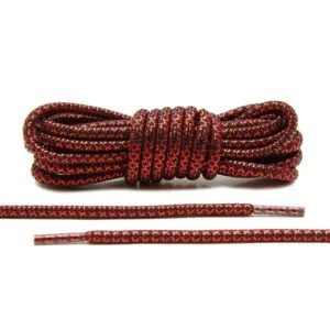Cordones Redondos Metalizados - Red/Black