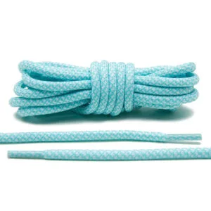 Cordones Redondos - Mint Green/White