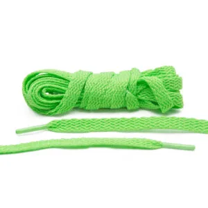 Cordones Planos - Neon Green