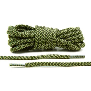 Cordones Redondos - Olive/Black