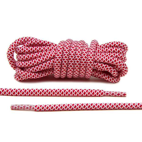 Cordones Redondos - Red/White