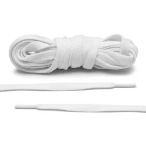 Cordones Planos Retro Basquet 8mm - White