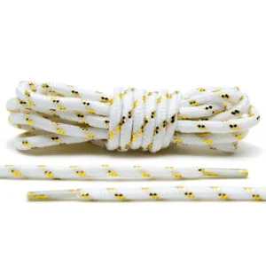 Cordones Redondos - White/Metallic Gold 2.0