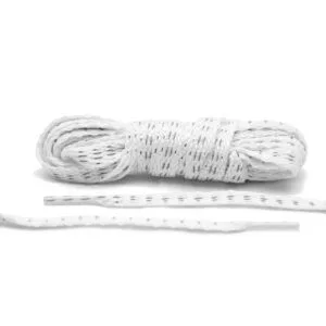Cordones Planos Reflectantes - White