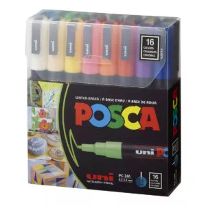 Uni POSCA 3M Set 16 colores -0,9-1,3 mm