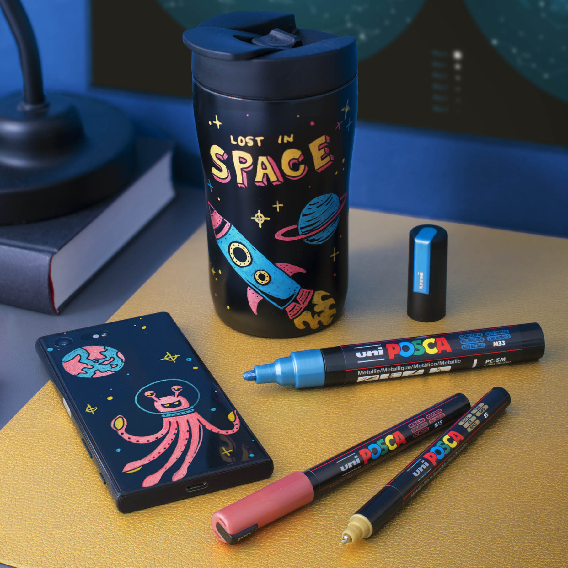 Uni POSCA 5M Set Metallic 8 colores - 1,8-2,5 mm - Imagen 5