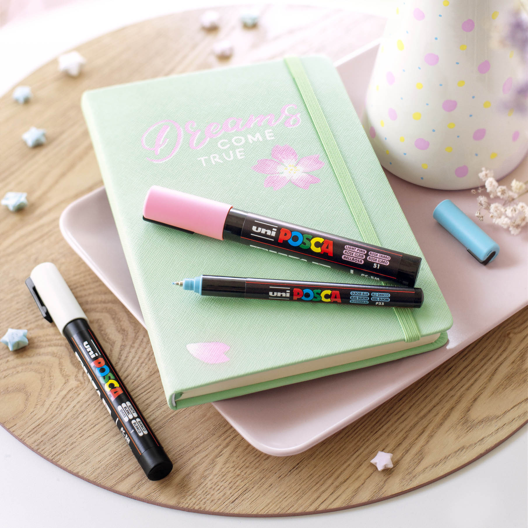 Uni POSCA 1MR Set Soft 8 colores - Pin Type 0,7 mm - Imagen 4