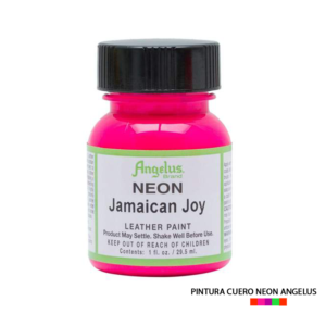 Pintura Cuero Neon Angelus 1 oz - 126 Popsicle Green Neon - 