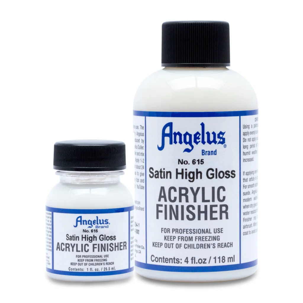 Acrylic Finisher Angelus: acabado satin y high gloss para sellar