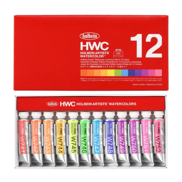 Acuarela Set HWC 12 Tubos 5ml Luminous W794
