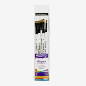 Daler Rowney Pincel Graduate Set Flat & Shaders 5 un