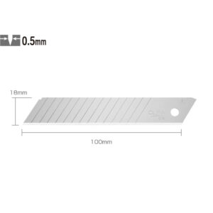 Cuchillo 18mm  Repuesto universal double segment 10u LBD-10