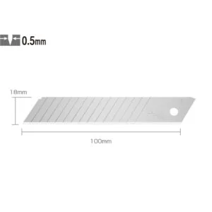 Cuchillo 18mm Repuesto universal double segment 10u LBD-10