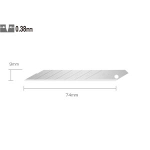 Cuchillo 9mm Repuesto 30° p/SAC-1,A-1 10un SAB-10