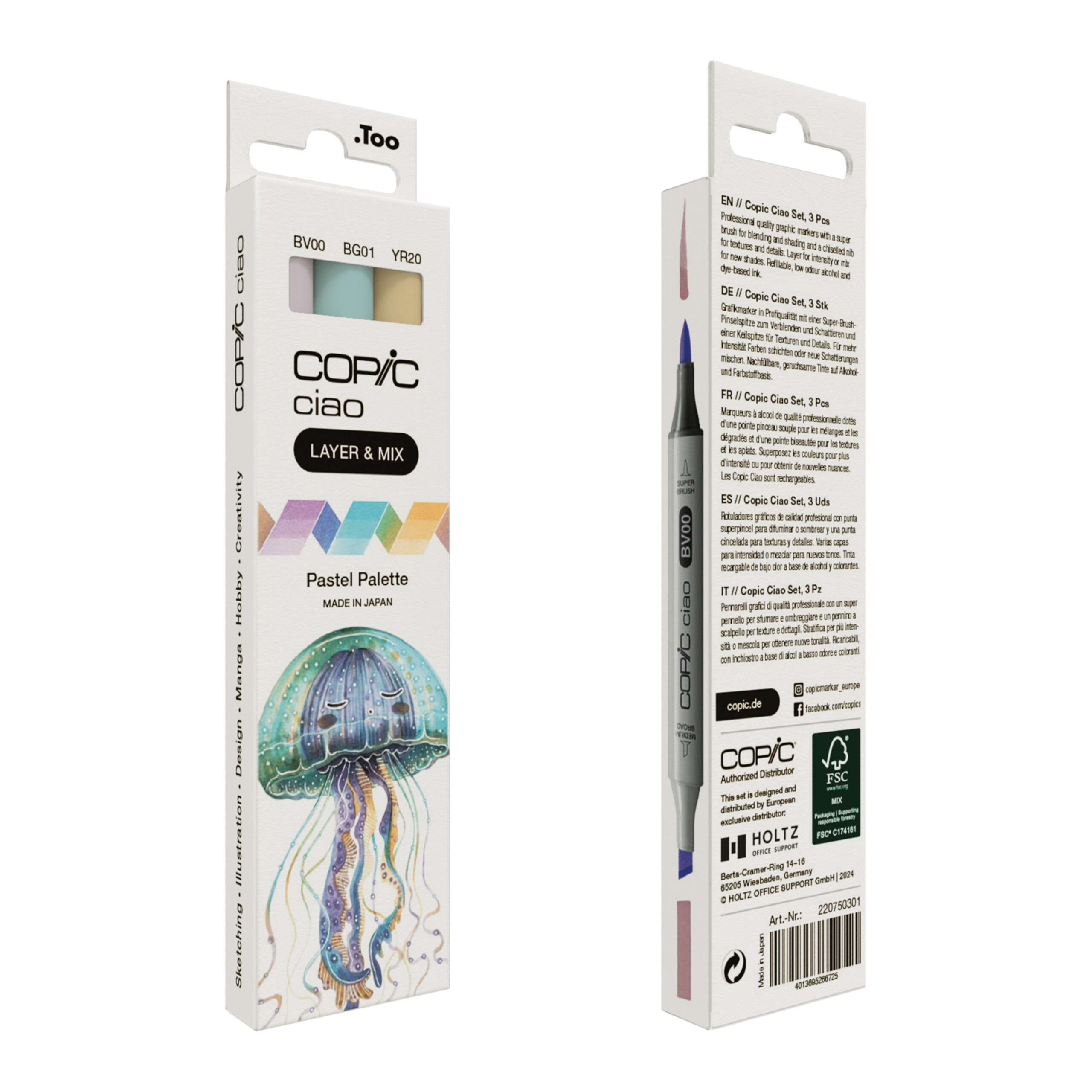 Copic Ciao Layer & Mix: Pastel Palette (3 un.) - Imagen 2