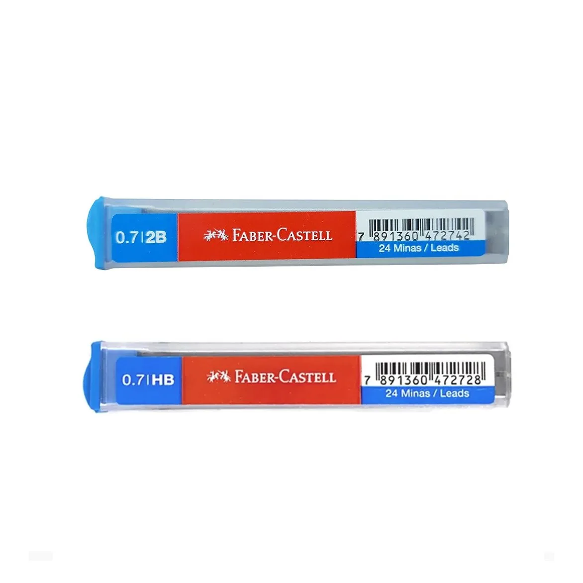 Mina Faber-castell 0,7 mm HB-2B 12un.